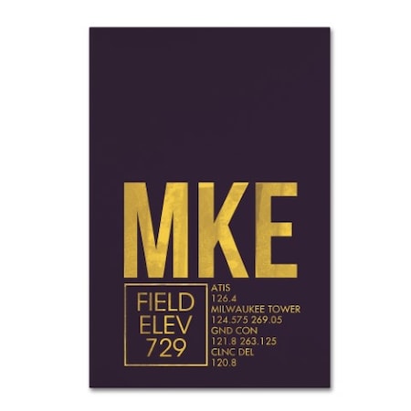 08 Left 'MKE ATC' Canvas Art,30x47